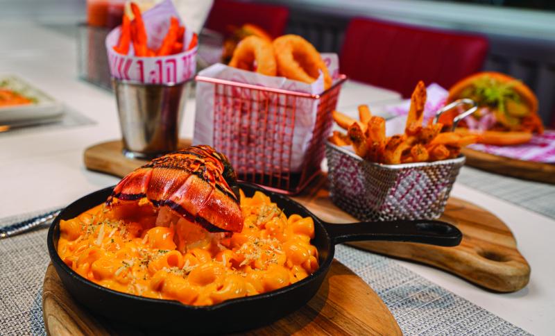 Comida servida en Aqua Nick